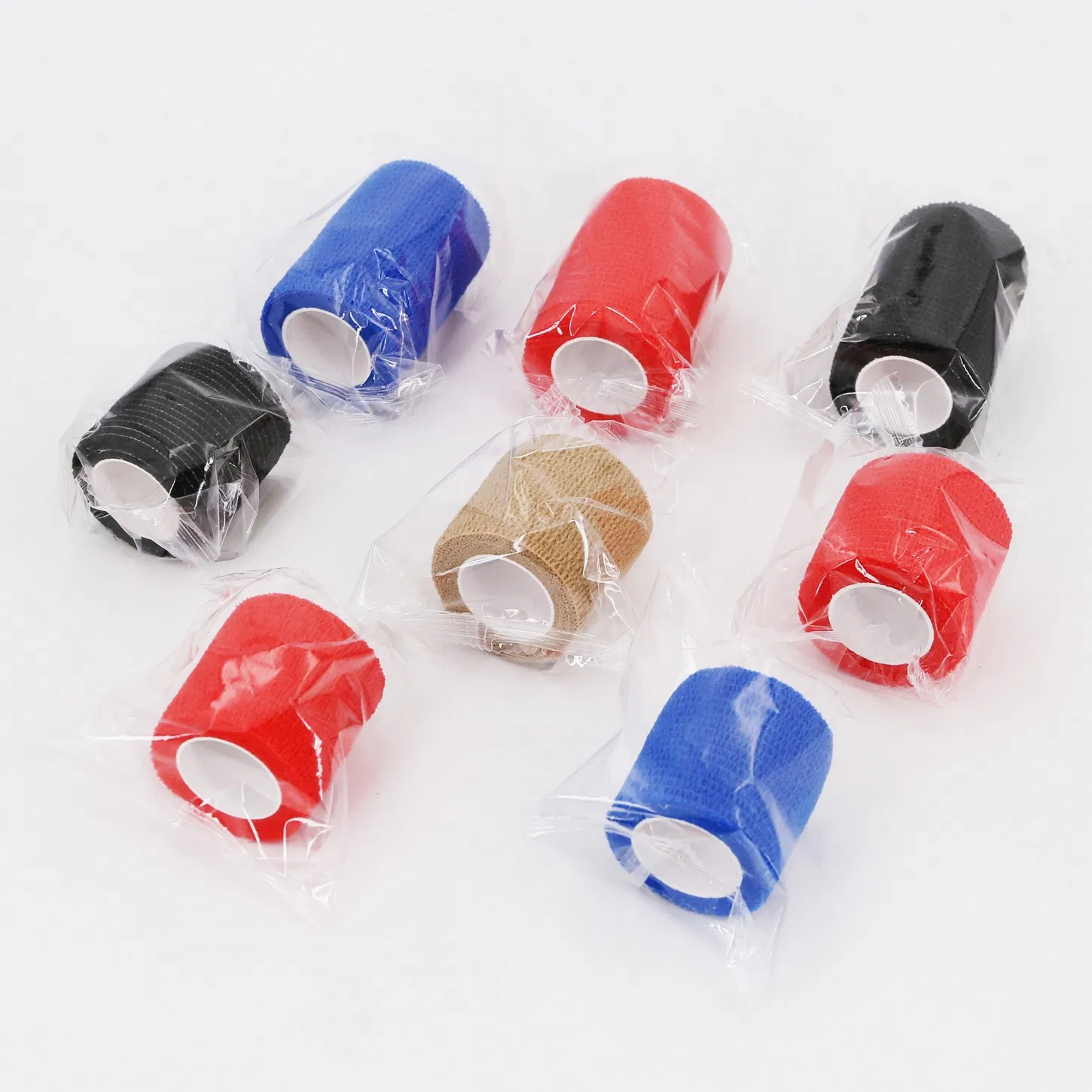 Medical Sports Latex Free 100% Cotton Spandex Elastic Pattern Printed Cohesive Self-Adhesive Bandage