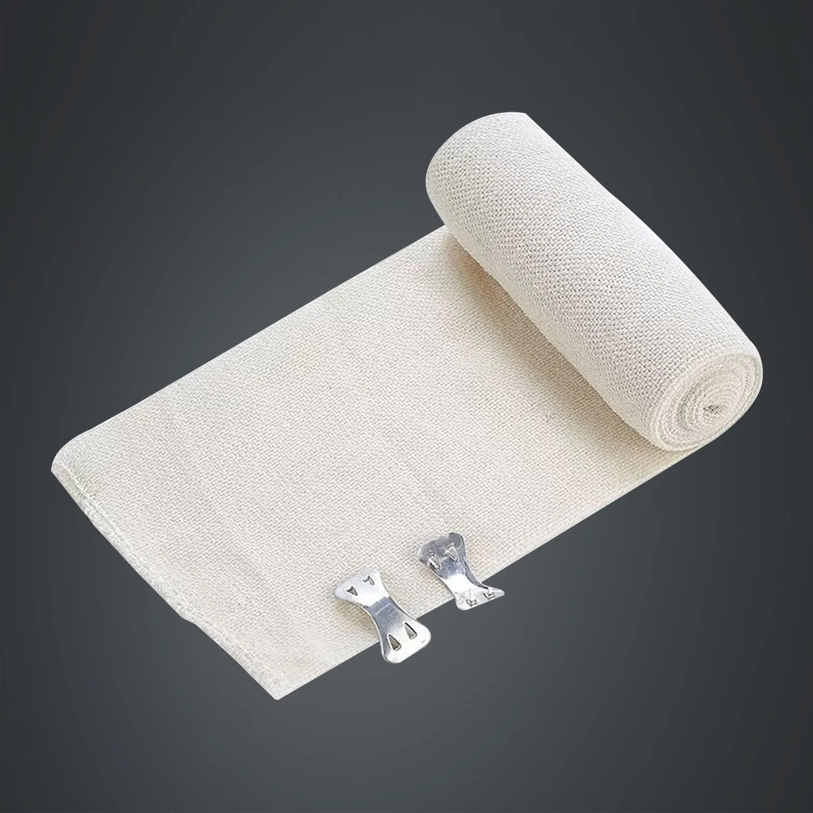 Medical Supply Cotton Polyester High Elastic Bandage Non Adhesive Bandage for Sports Protection
