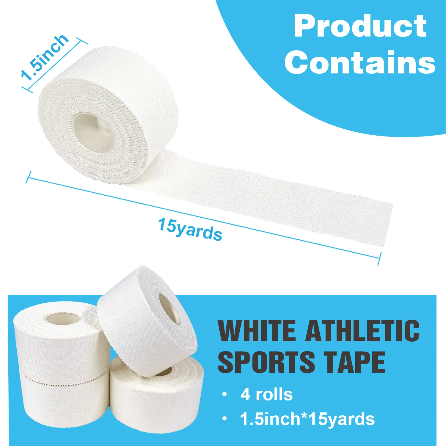 Hot Sale 3.8cmx13.7m Colored Cotton Sports Adhesive Athletic Tape Rigid Strapping Finger Tape for Weightlifting Trainers Bjj