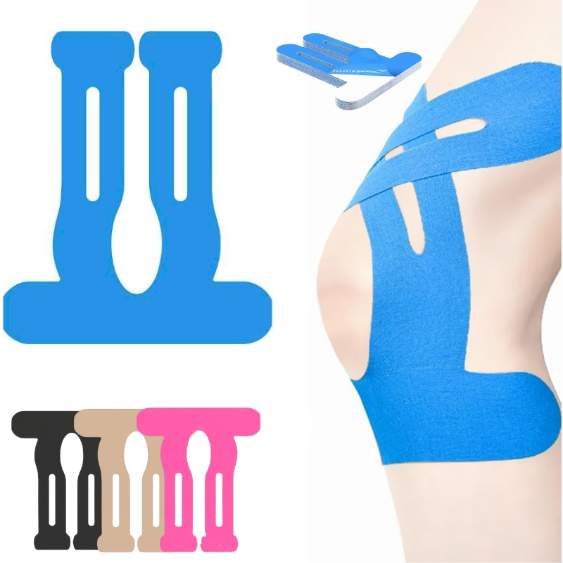Custom Waterproof Cotton Printed Pre-Cut Kinesiology Tape Patches for Knees