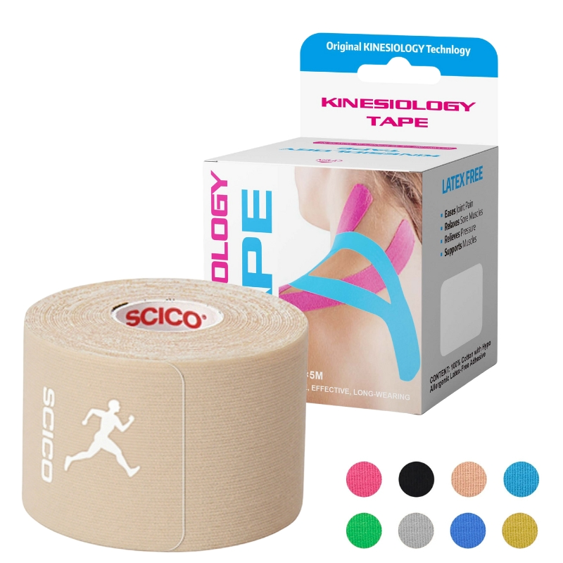 OEM Pattern Printing Pre-Cut Elastic Kinesiology Tape for Knee Ankle