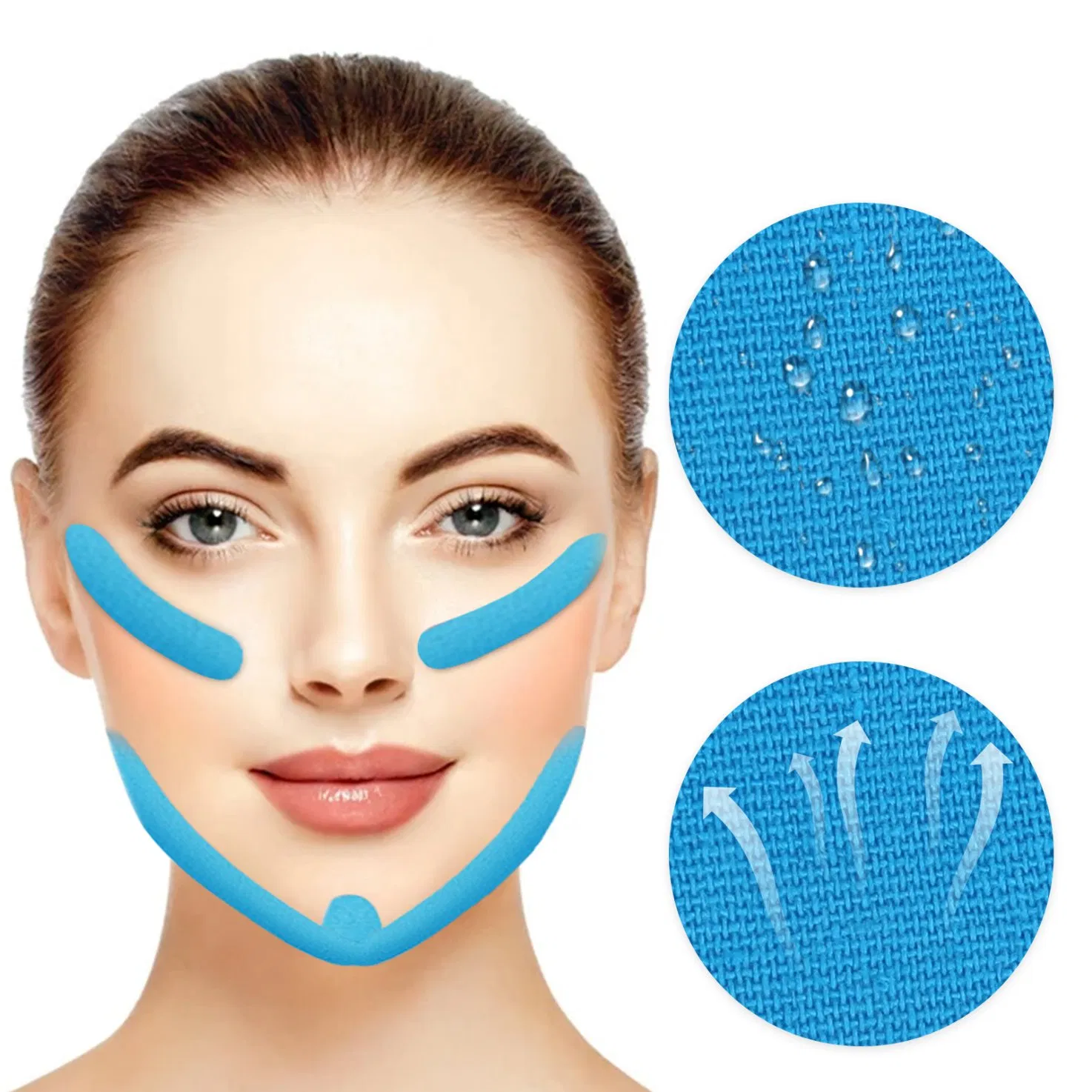Breathable Cotton Face Protection Strips Kinesiology Tape for Face