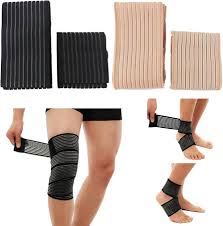 CE Approved High Elastic Cohesive Elastic Bandage Skin Color Cotton Crepe Bandage for Hospitals Medical Crepe Bandage