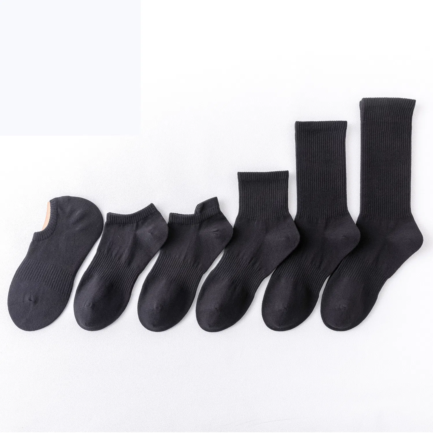Cushioned Ankle Middle Crew Socks for Men's Athletic Activities