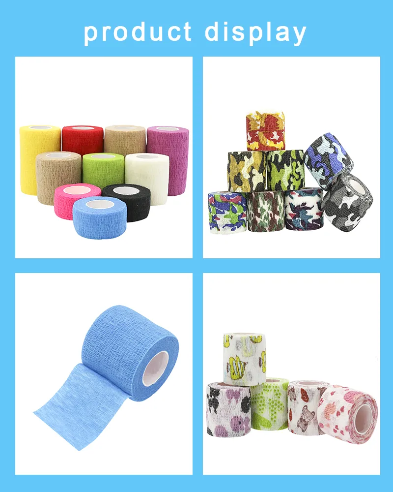 Colorful Non-Woven Cohesive High Elastic Bandage