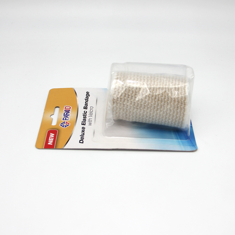 10cm*4.57m Deluxe Cotton Adhesive Elastic Cohesive Bandage with Velco