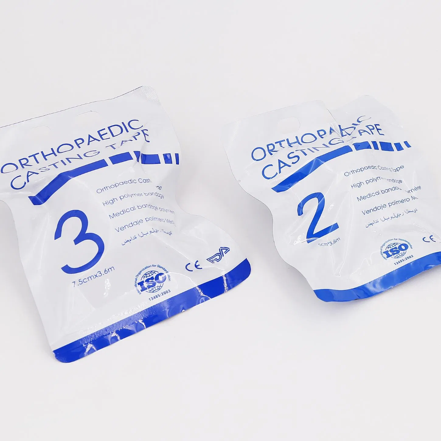 Medmount Medical Latex Free Sterile Waterproof Breathable Cohesive High Polymer Polyester Fiber Glass Fiberglass Orthopedic Casting Tape Plaster Bandage with CE