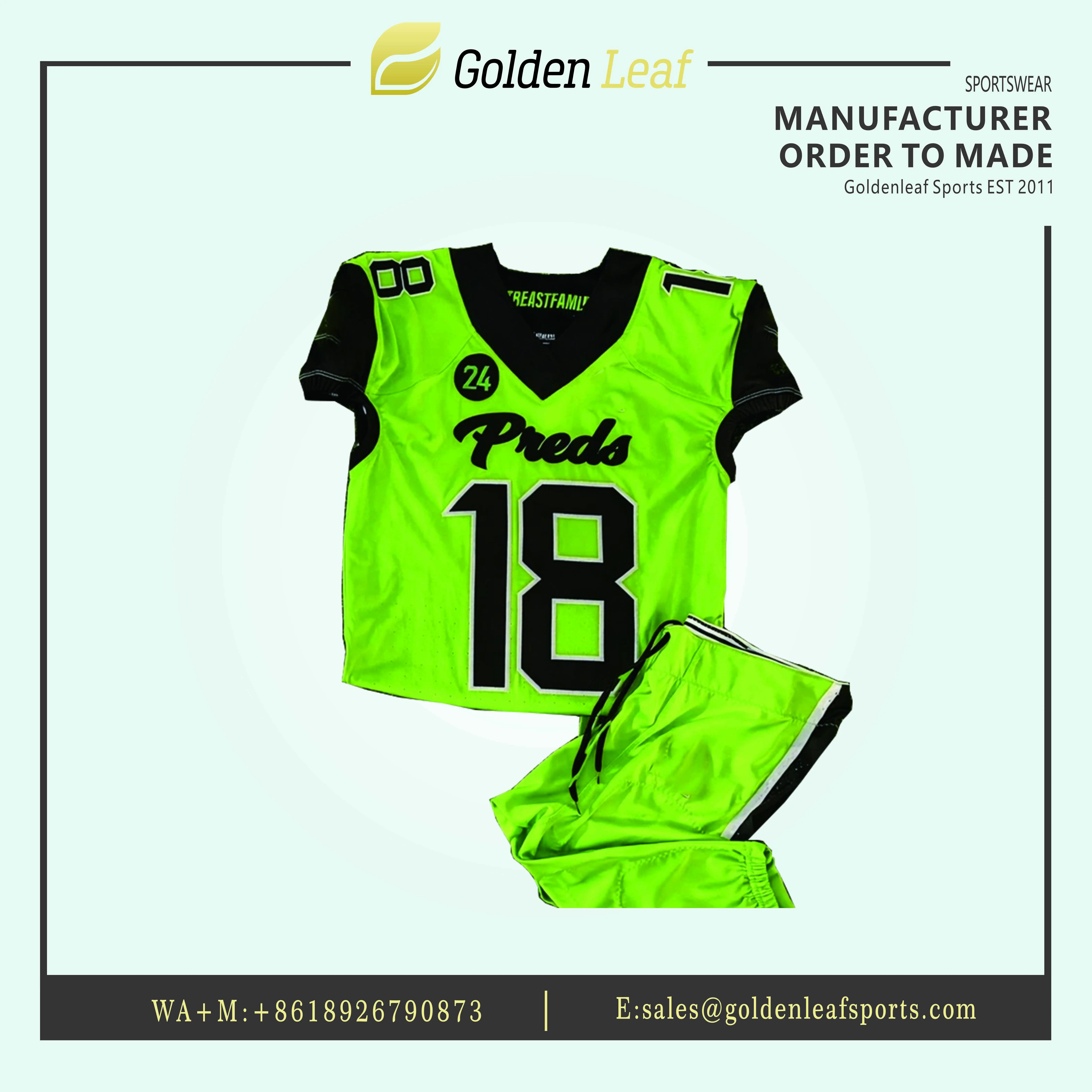 High-Quality Premium American Football Kits for All Ages - Shop Now! Manufacturer, Factories