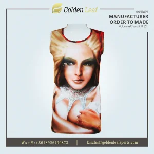 Wholesale Custom Character Sublimation Tank Top Polyester Sport Vest-1 Manufacturers, Factory