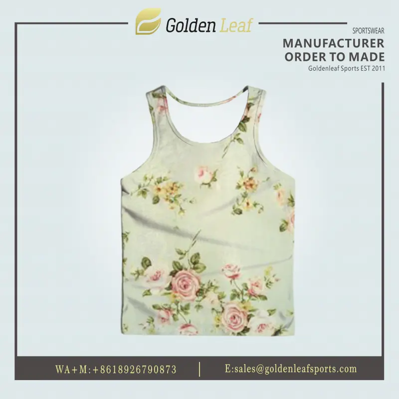 High-Quality Wholesale  Sublimation Men  Polyester Breathable Custom Print Sports Vest Companies, Company