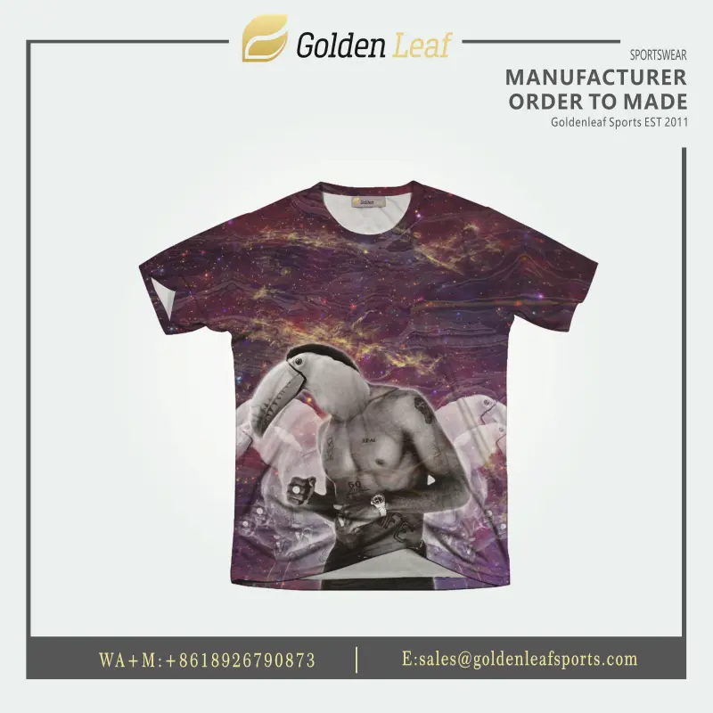 Wholesale Dry Fit 100% Polyester Custom Sublimation Tee Companies, Factory