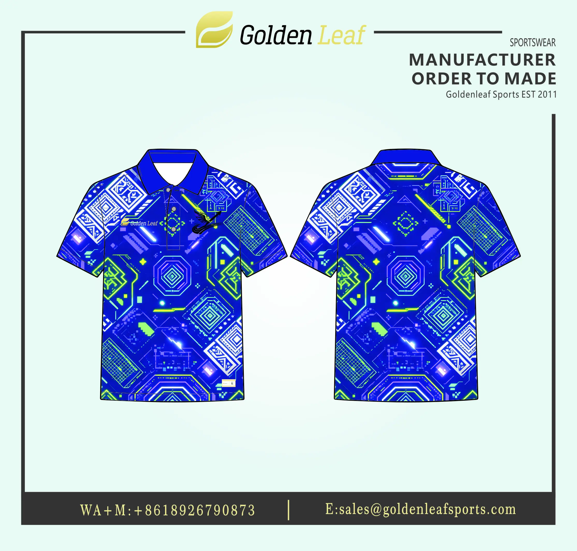 High-Quality Sublimation Polo Shirt - Customizable & Vibrant Design Options Exporters, Factory