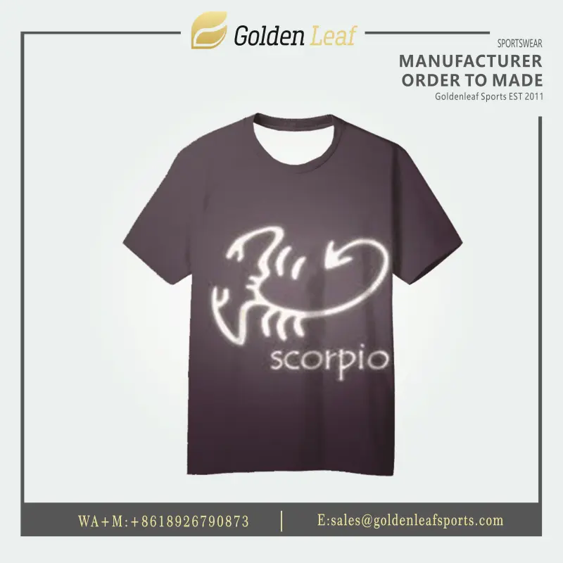 China Hot Sale 100% Polyester Custom Sublimation Printing  Short Sleeve  T Shirt Manufacturer, Factories