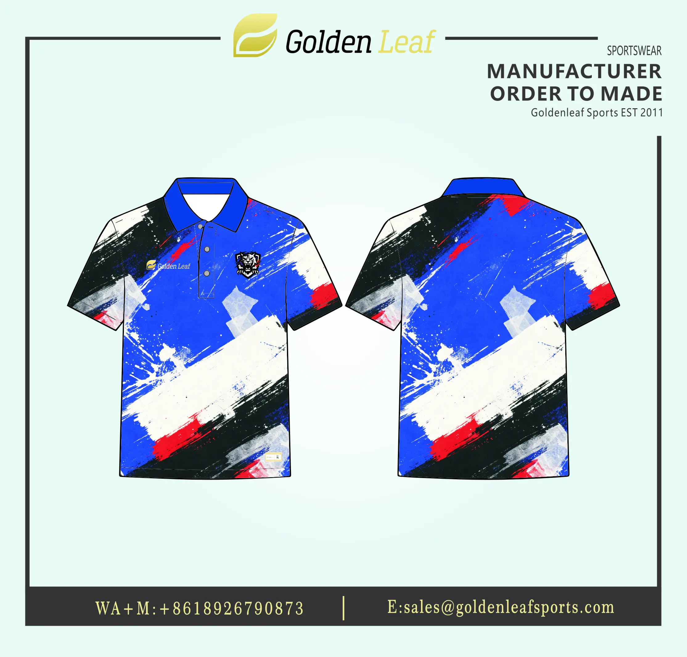 High-Quality Sublimation Polo Shirt - Customizable & Vibrant Design Options Exporters, Factory