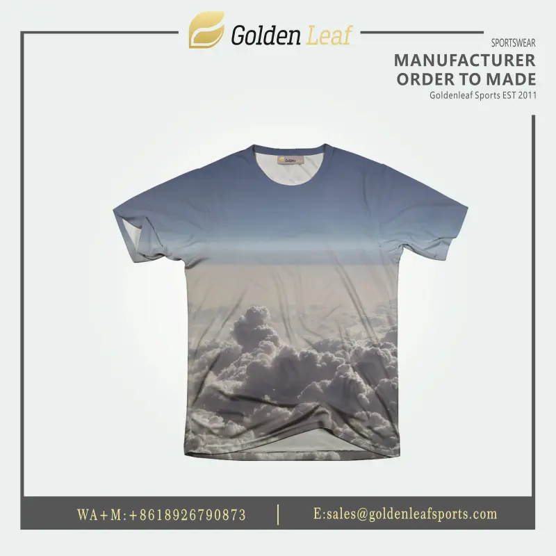Wholesale Dry Fit 100% Polyester Custom Sublimation Tee Companies, Factory