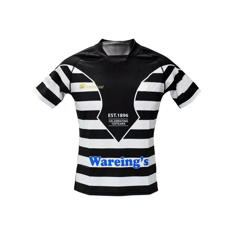 OEM High Quality Digital Print Breathable 100% Polyester Rugby Jersey Manufacturers, Company