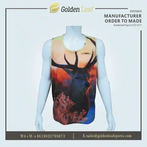 Wholesale Custom Sublimation All-Over Print Sleeveless Hunting Jersey Manufacturers, Exporters