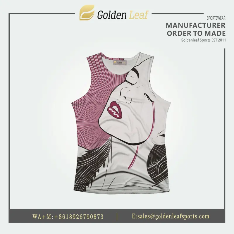 Wholesale Custom High-quality sublimation 100% polyester tank top Supplier, Suppliers