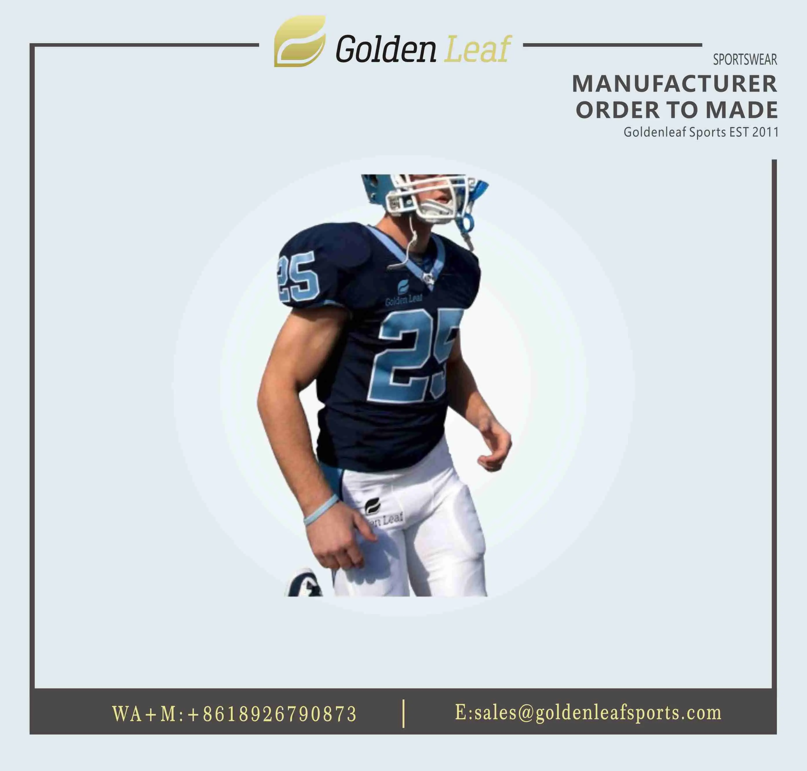 High-Quality Unisex American Football Jersey Custom Breathable Quick Dry Sportswear Printed Suppliers, Companies