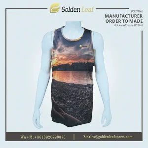 Custom mens sports tank top