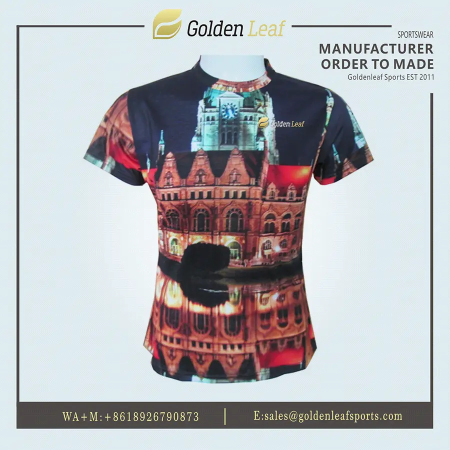 High-Quality Unique Customizable Short Sleeve Stained Glass Print T-Shirt Companies, Factories
