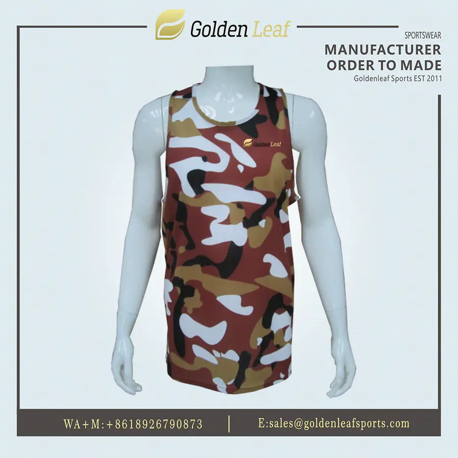 Wholesale Custom  Sublimation All-Over Print Sleeveless Hunting Jersey Manufacturers, Exporters