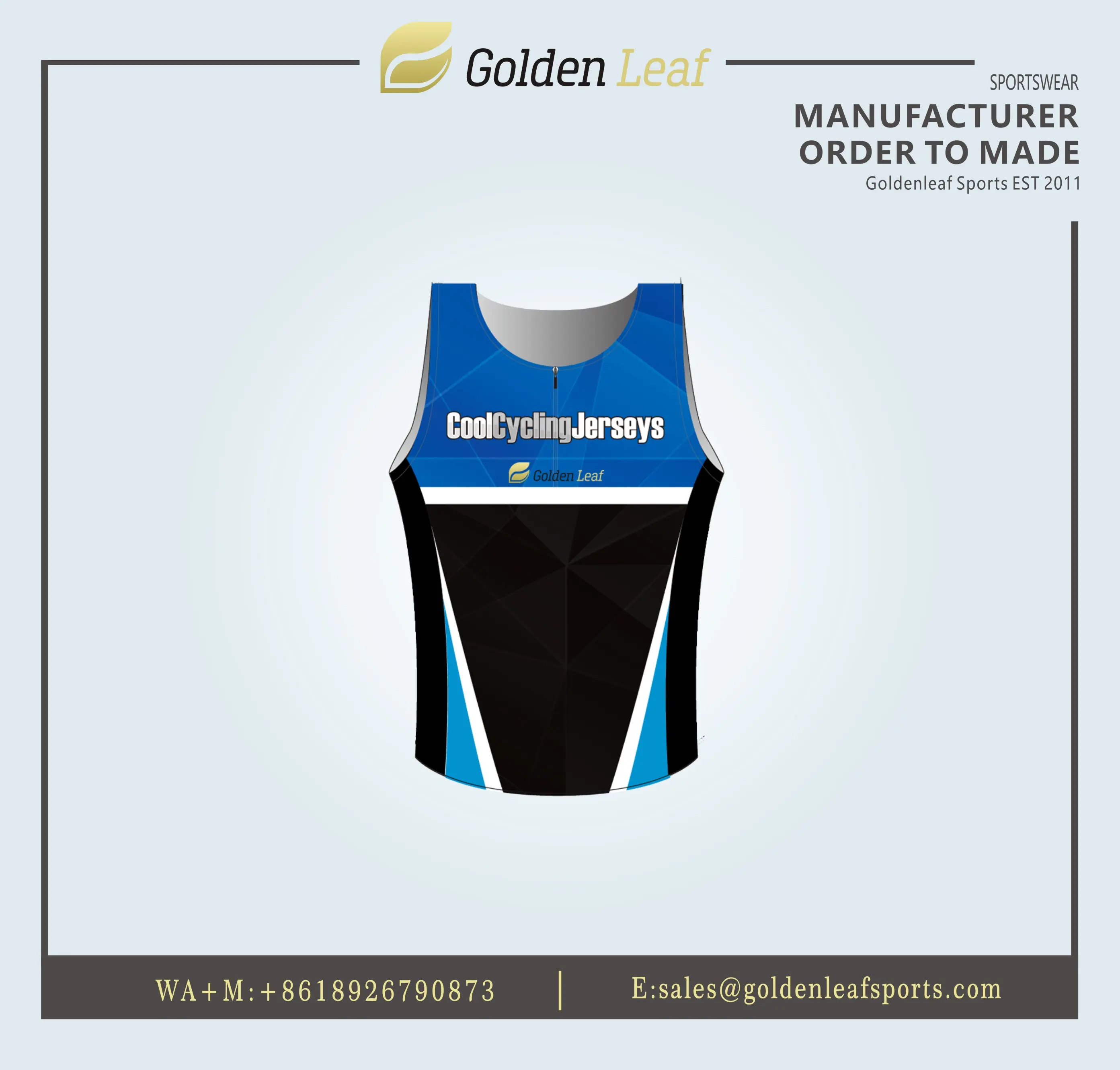 Wholesale Custom team sublimation bicycle shirts  vest Manufacturer, Company