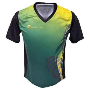 Short sleeve club soccer shirt with sublimation print