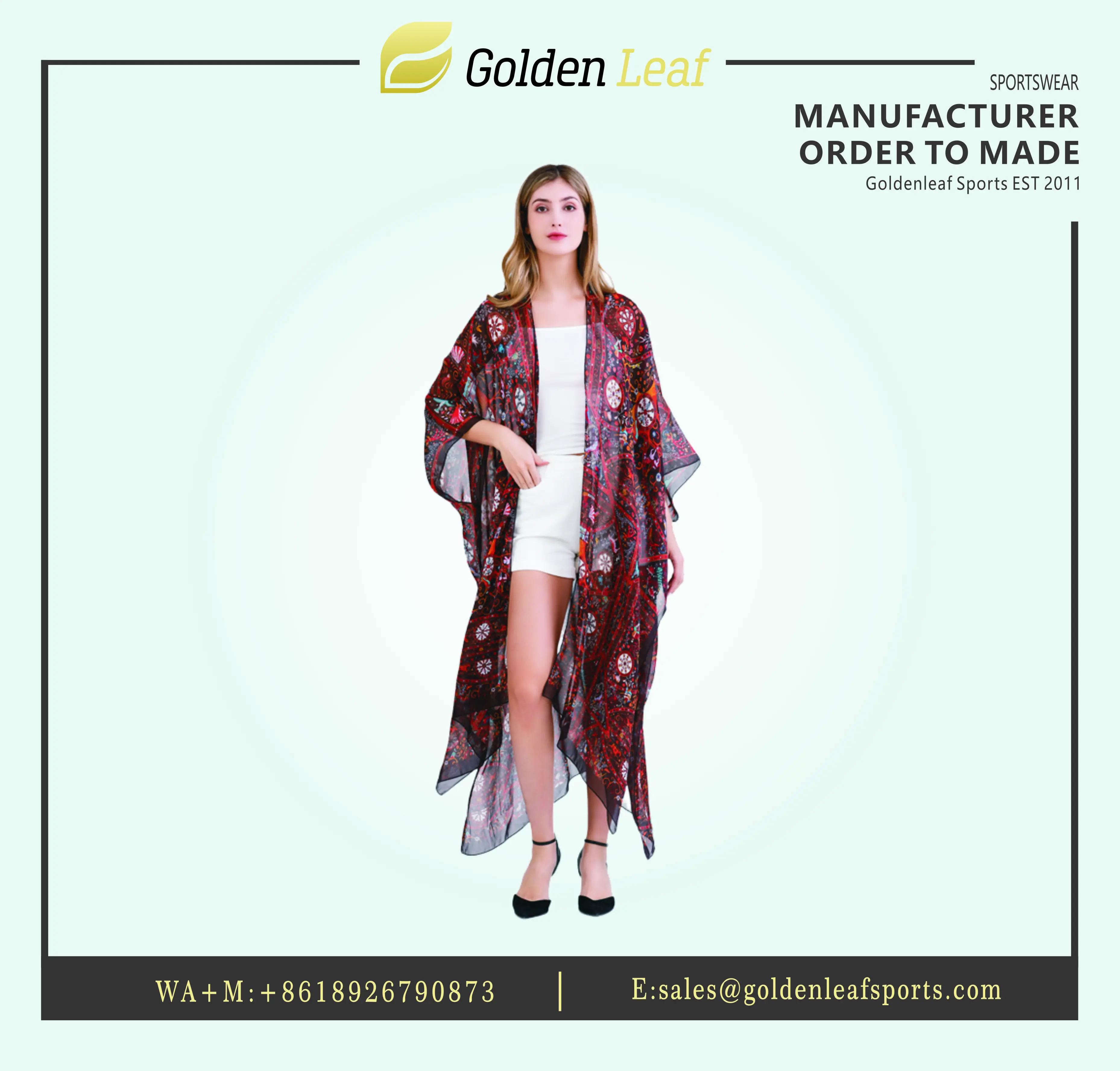 China Sublimation Kimono Beach Cover Up - Stylish & Lightweight Design Companies, Factory
