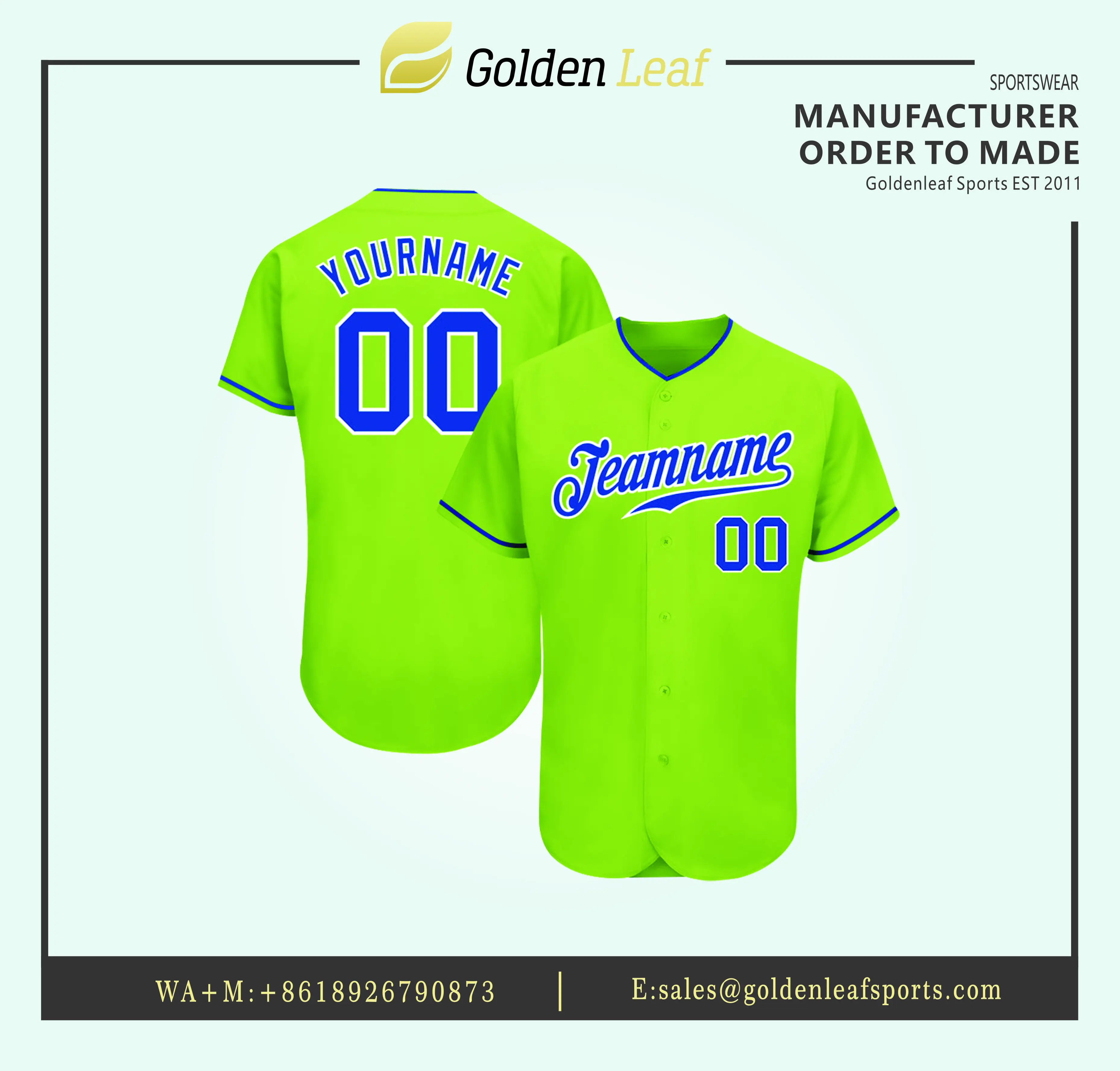 Wholesale Customized Team Baseball Shirt  Sublimation V-Neck Jersey Manufacturer, Companies