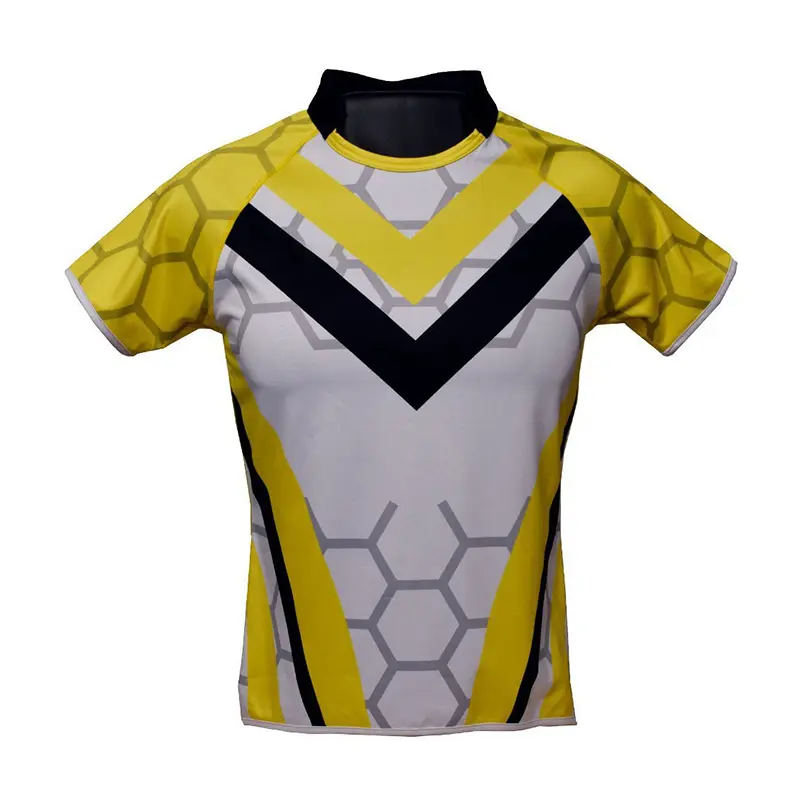OEM High Quality Digital Print Breathable 100% Polyester Rugby Jersey Manufacturers, Company