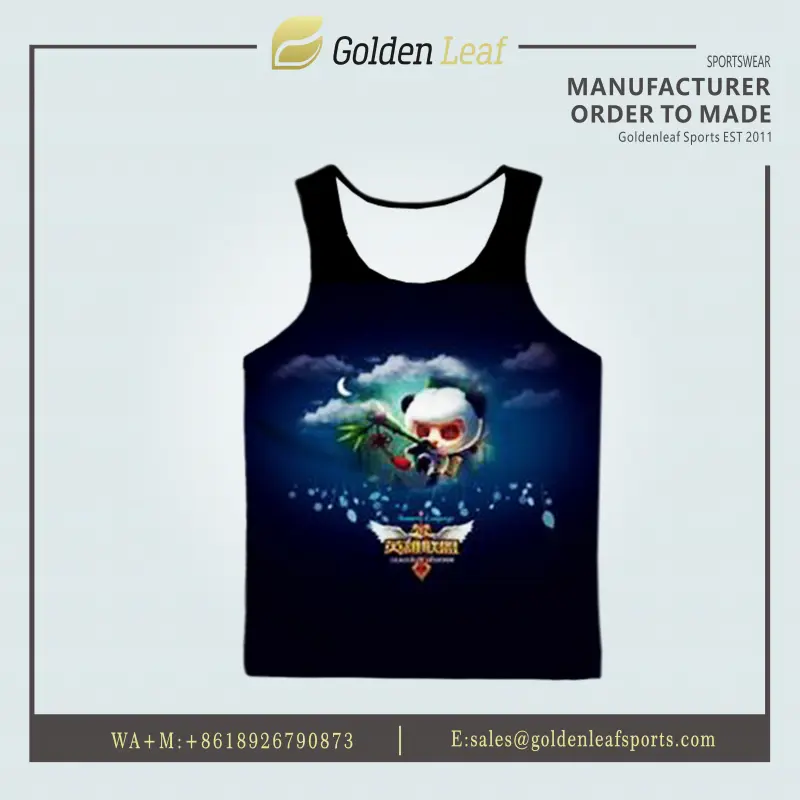 High-Quality Wholesale  Sublimation Men  Polyester Breathable Custom Print Sports Vest Companies, Company