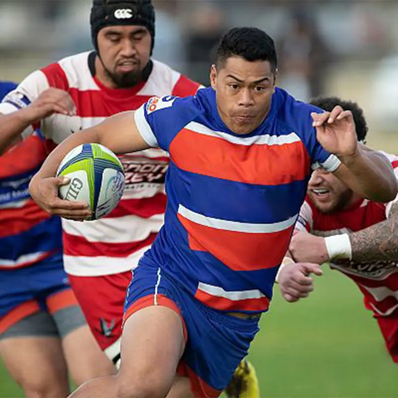 Custom V neck and round neck  Rugby Jeresy with 4 way streching making Companies, Company