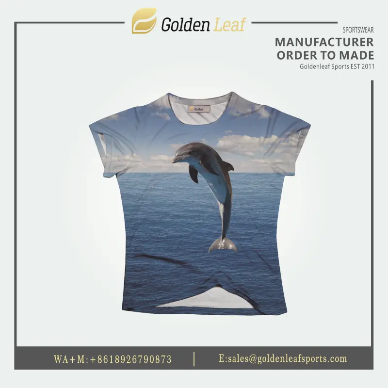 OEM High Quality 100% Polyester Custom Sublimation Tee Manufacturer, Factories