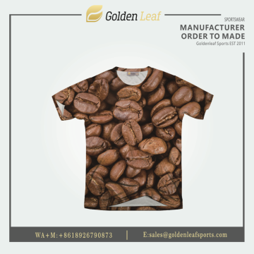 High Quality 100% Polyester Custom Sublimation Tee