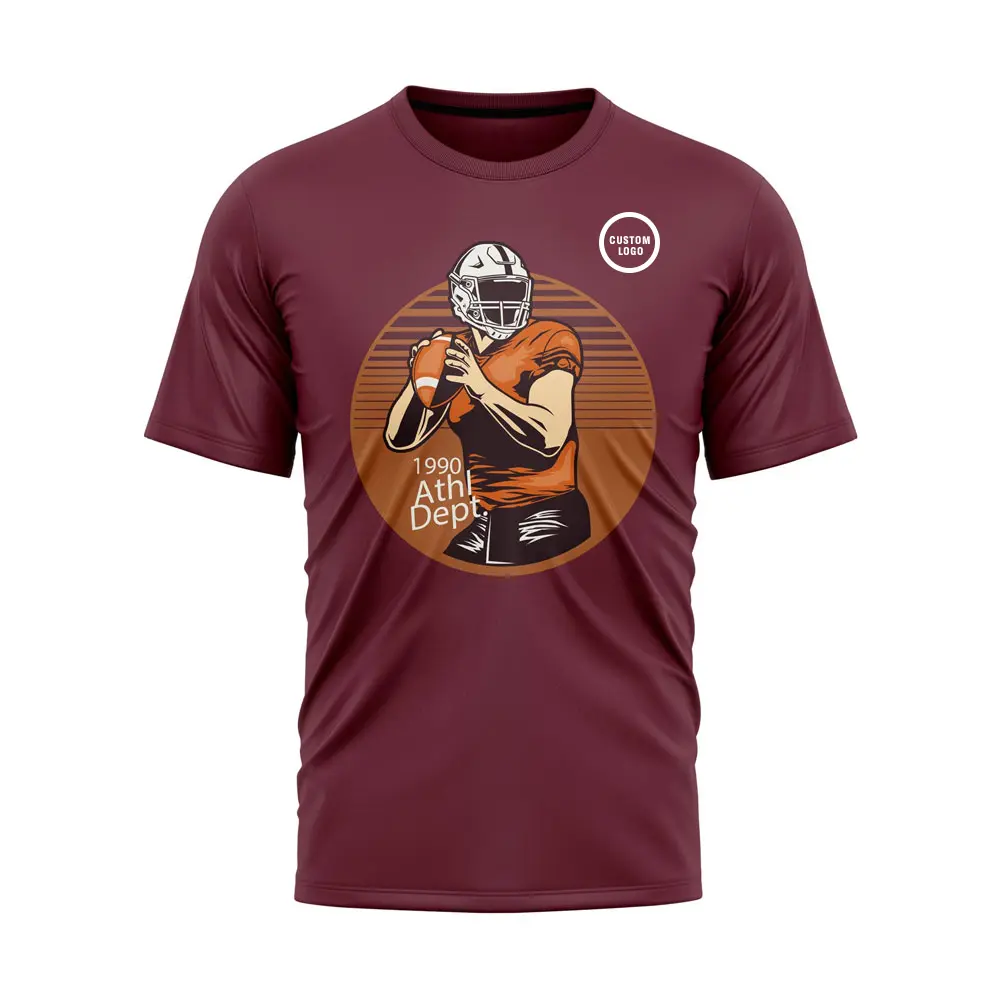 Custom Wholesale Custom Logo Print 100% Polyester High Quality Unisex T-shirts Supplier, Companies