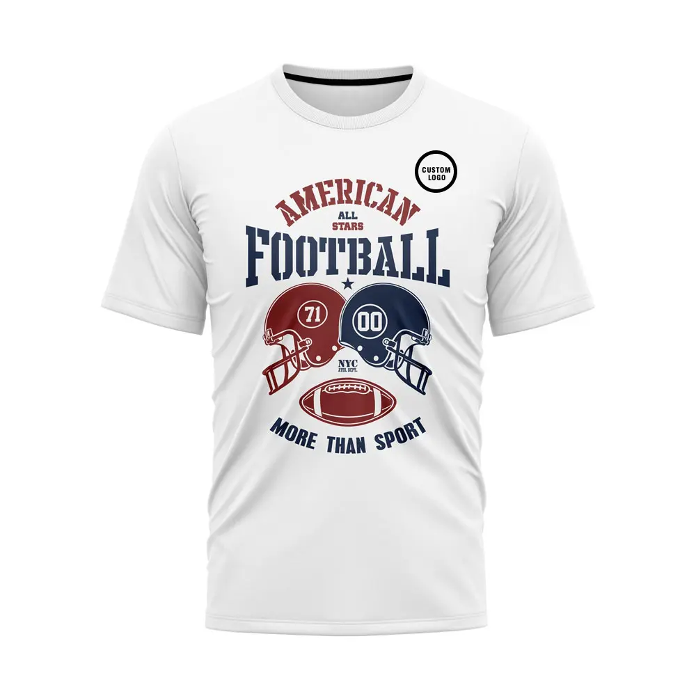 Custom Wholesale Custom Logo Print 100% Polyester High Quality Unisex T-shirts Supplier, Companies