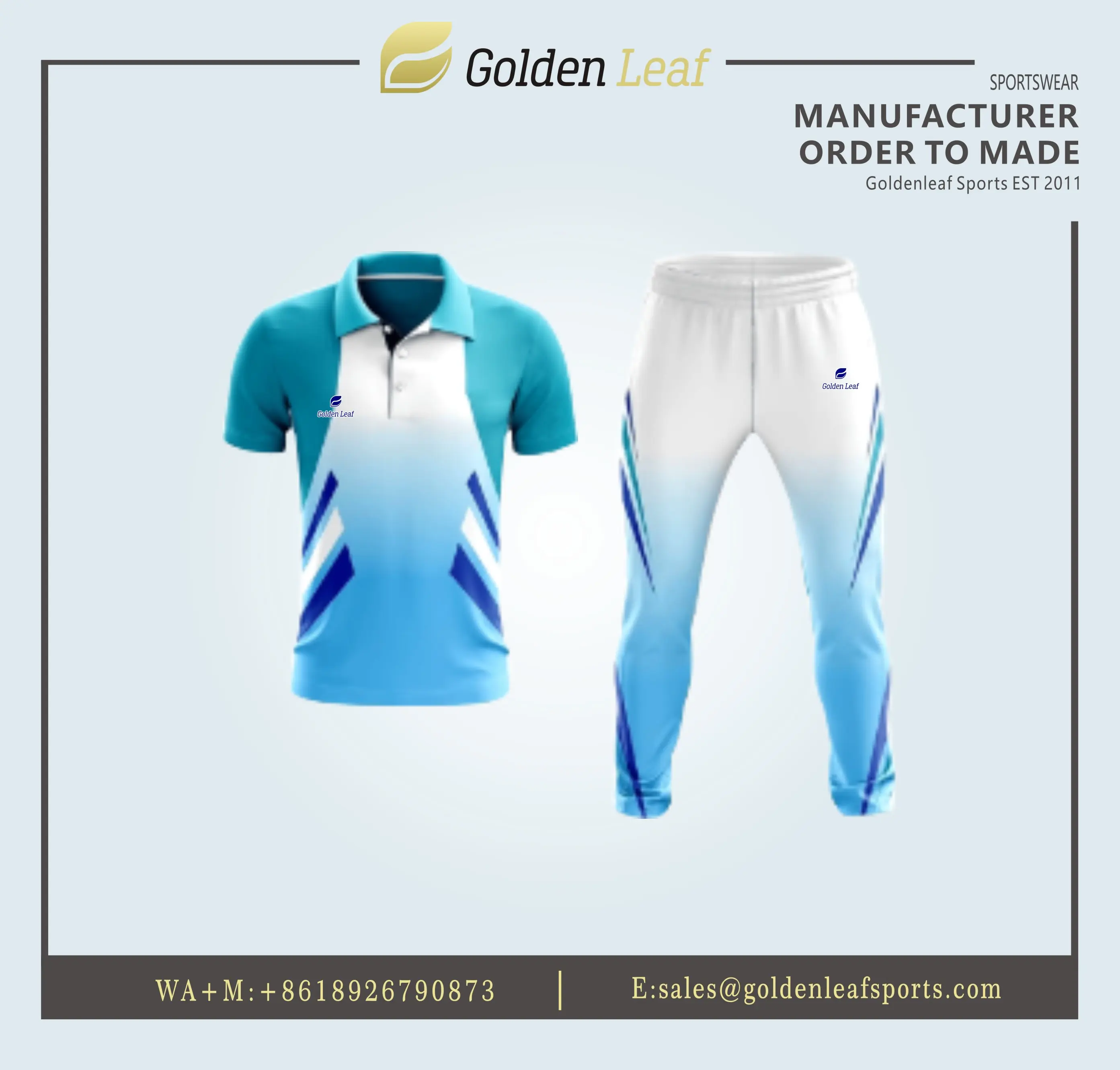 China Customizable Cricket Uniform Kit With Sublimation Manufacturer, Company