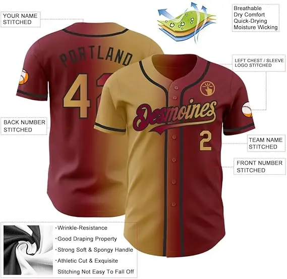 China Customized high quality fashionable baseball jerseys Exporters, Factories