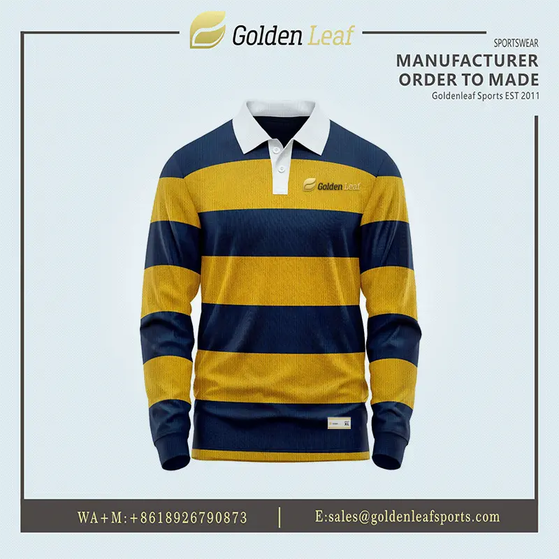 China Custom Sublimation Rugby Long Sleeve Jersey Suppliers, Factory