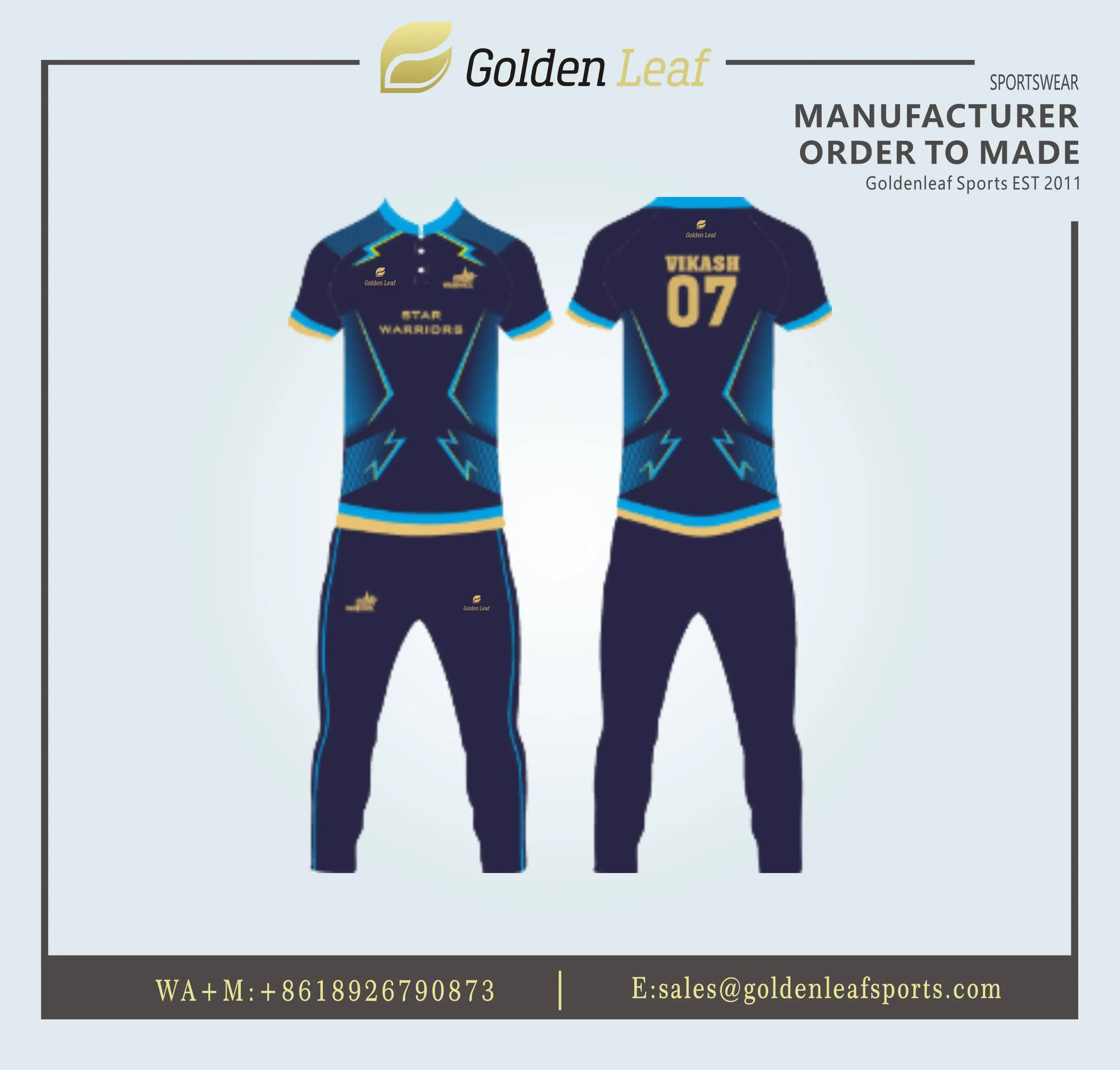 Wholesale Sublimation Adult Cricket Sports Uniform Sets Company, Exporters