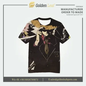 China Hot Sale 100% Polyester Custom Sublimation Printing Short Sleeve T Shirt Manufacturer, Factories