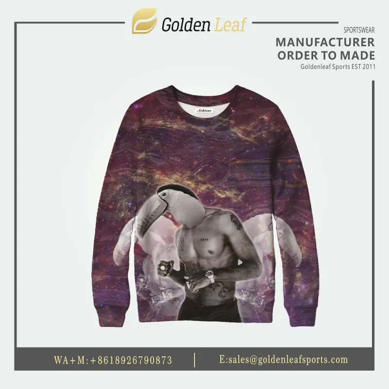 Custom Wholesale Custom logo Sublimation Sweatershirts Supplier, Suppliers