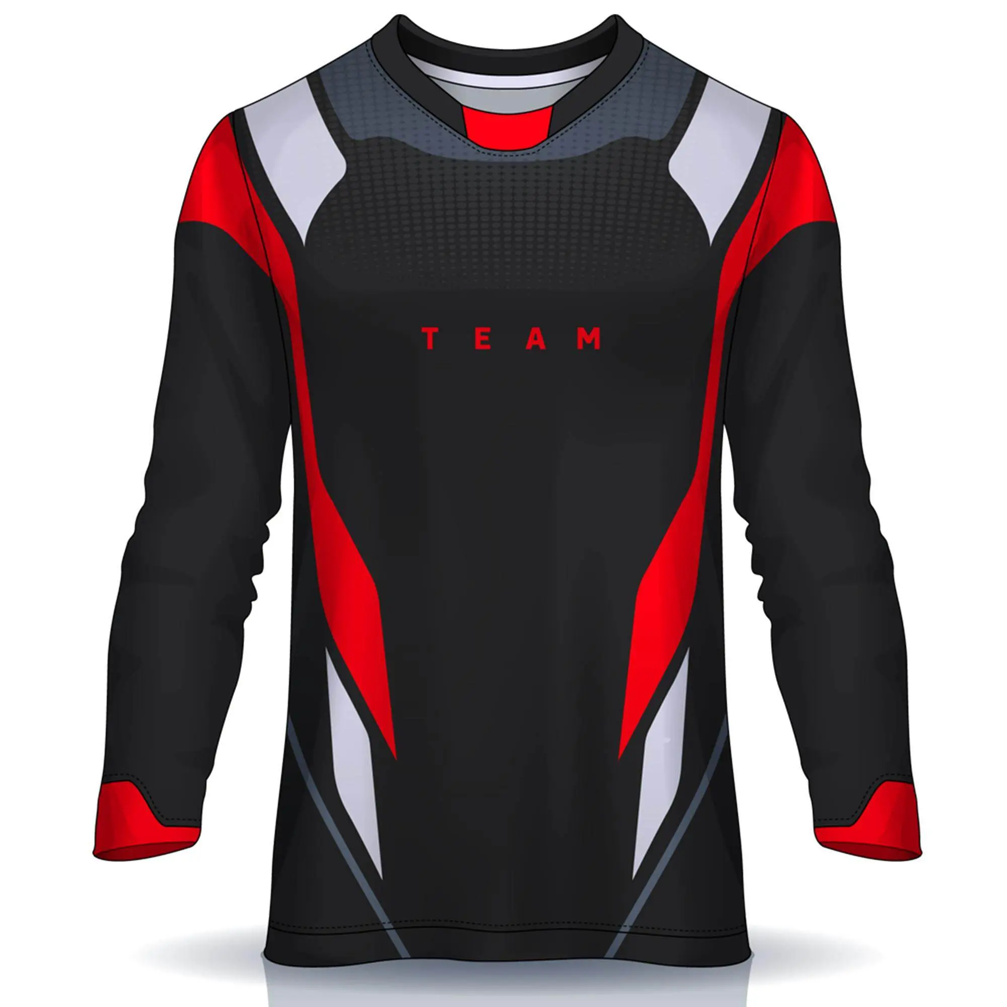 China Racing Jersey Sublimation Long Sleeve Jersey Template Long Sleeve Manufacturers, Factory