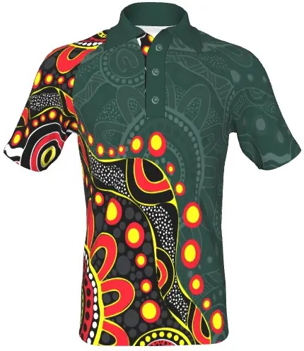 Wholesale 100% Polyester Australia Aboriginal Polo Shirt for Men Sublimation Personalized Manufacturers, Factory