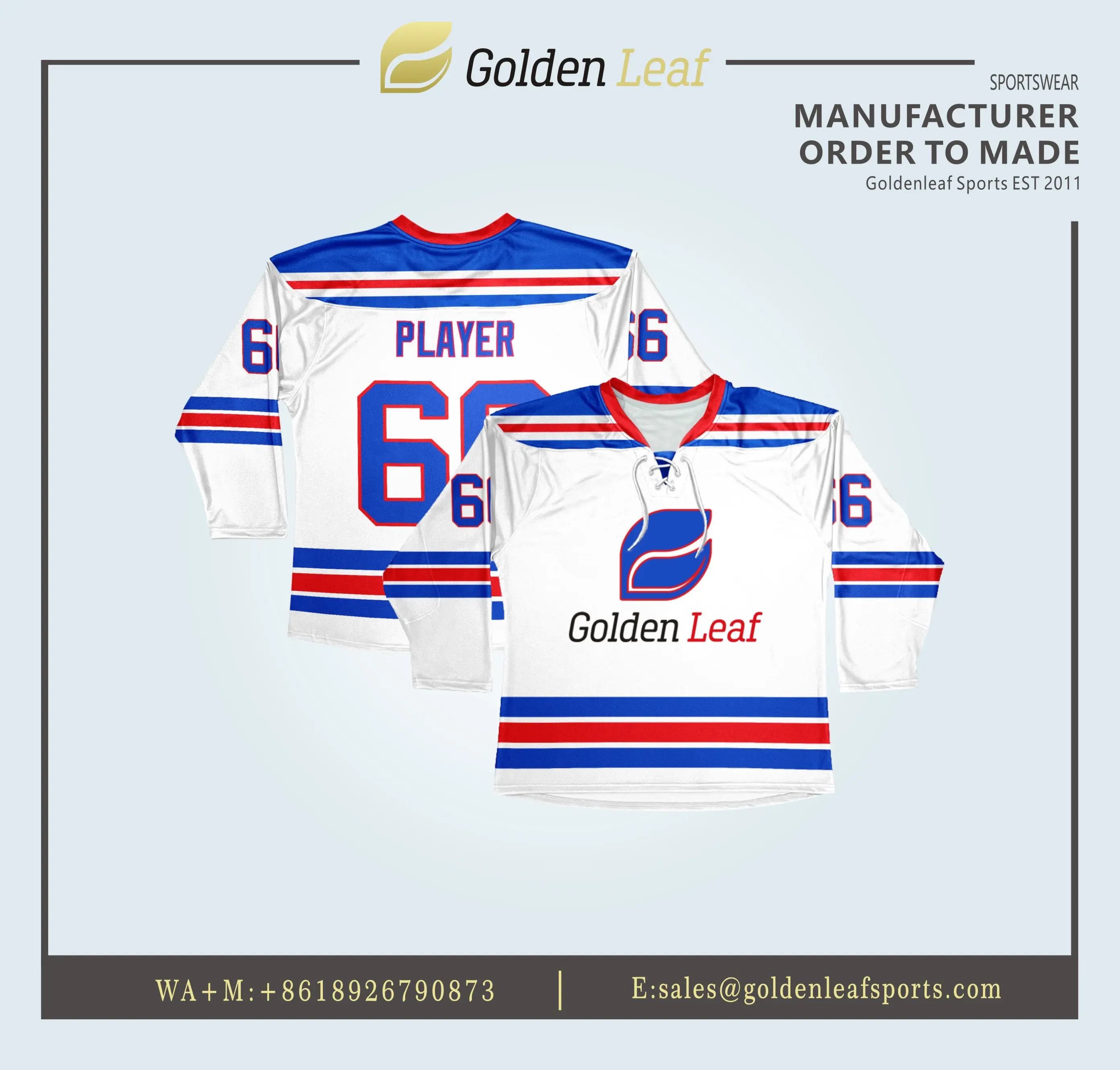High-Quality Custom sublimation Hockey Workouts Off Ice jerseys Exporter, Factory