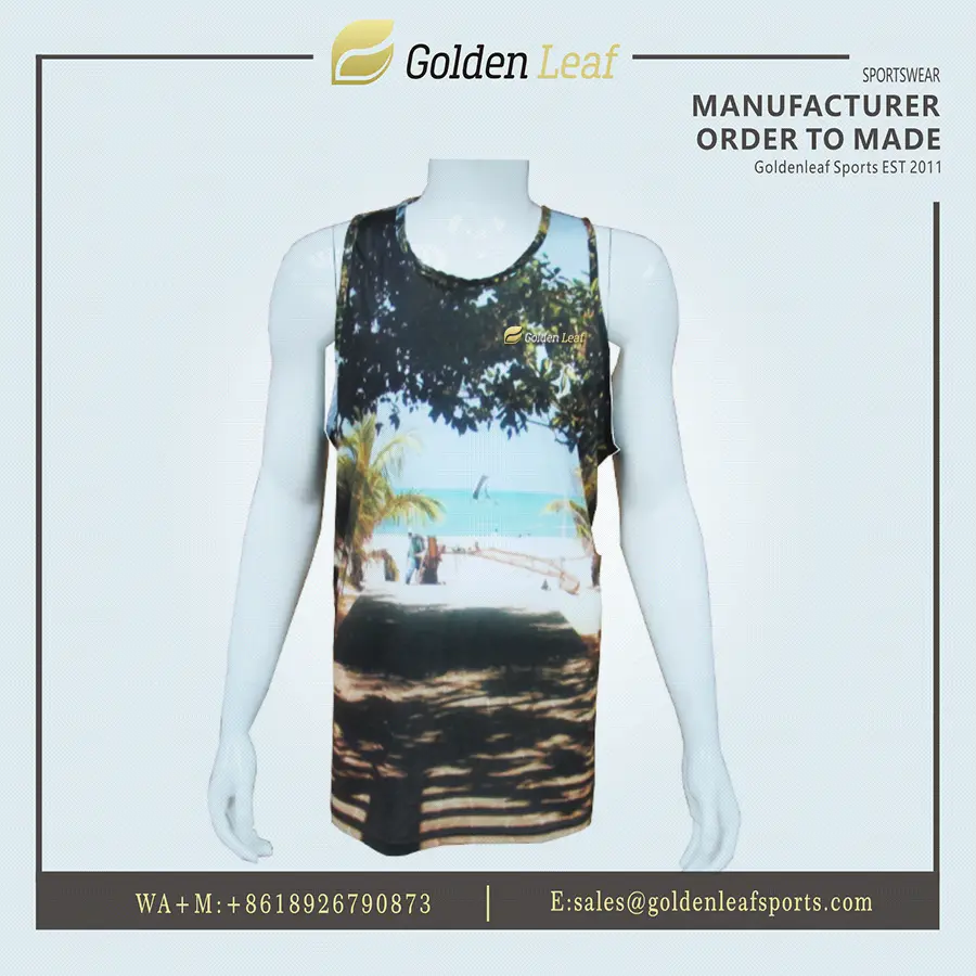 Wholesale Custom  Sublimation All-Over Print Sleeveless Hunting Jersey Manufacturers, Exporters