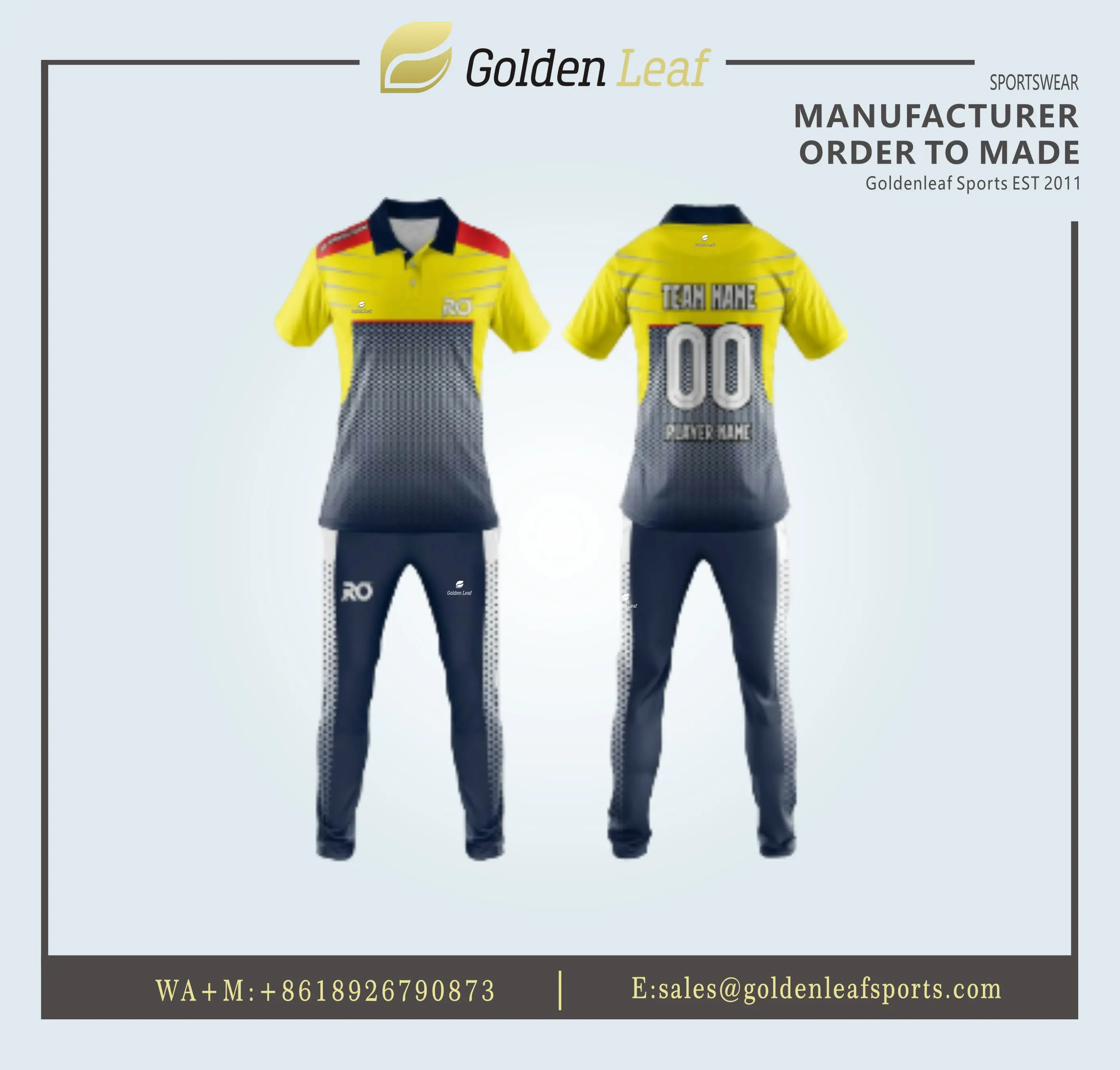 Wholesale Custom High Quality Lightweight Sublimation Unisex Athletic Cricket Uniforms Manufacturer, Factory