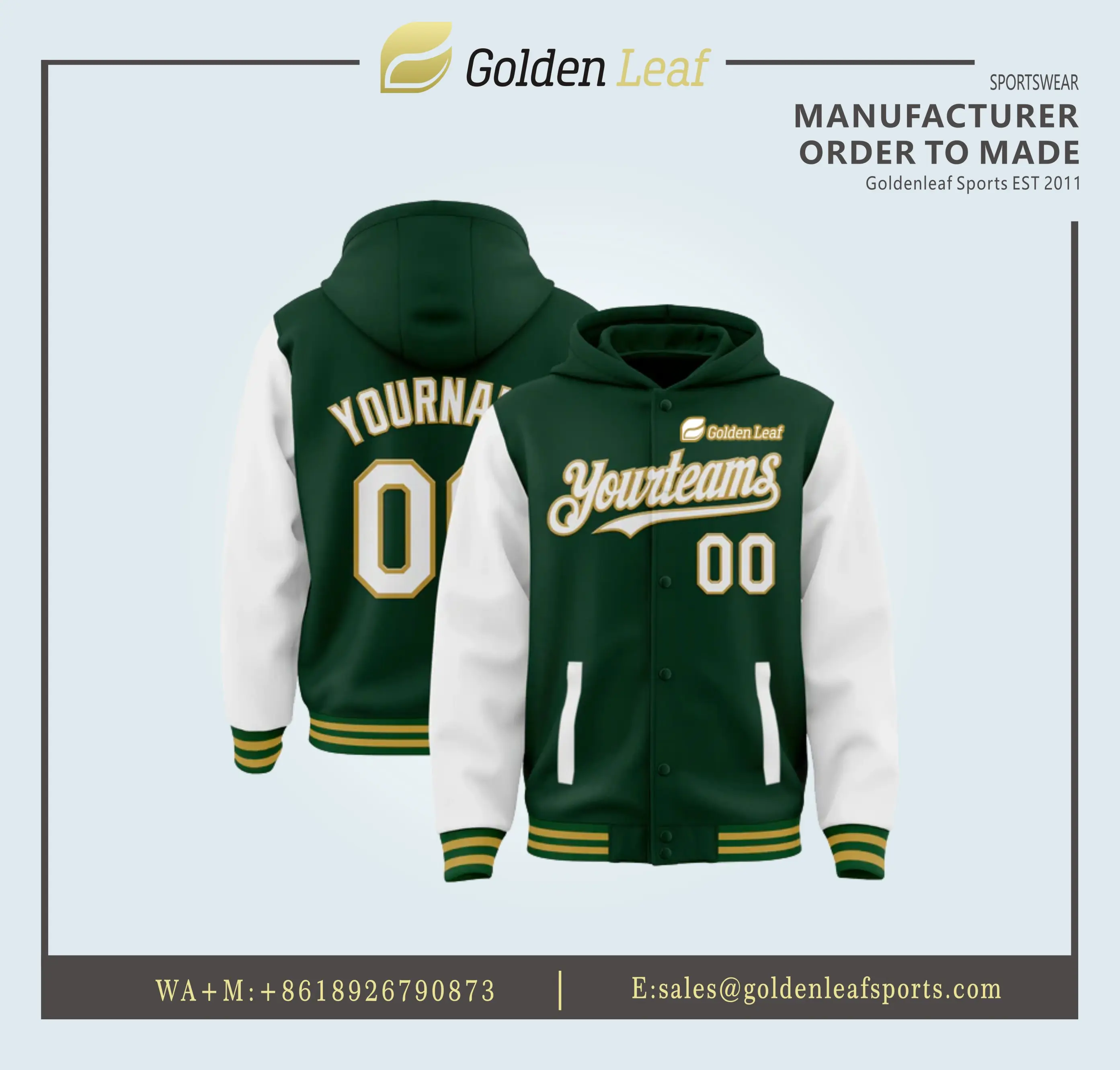 Wholesale Personalized Polyester Men's Baseball Bomber Jackets Supplier, Suppliers