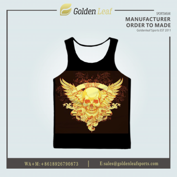 Wholesale Sublimation Men Polyester Breathable Custom Print Sports Vest